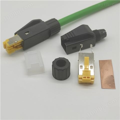 plc网线插头_工业级4芯rj45接插头