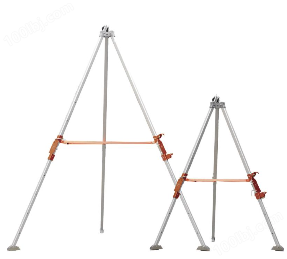 代尔塔505025可调节铝制三脚架，高度：1.2 - 1.97米 + 1个定位点 + 2个连接板