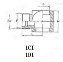 1CI 1DI 公制螺纹铰接接头DIN 7642