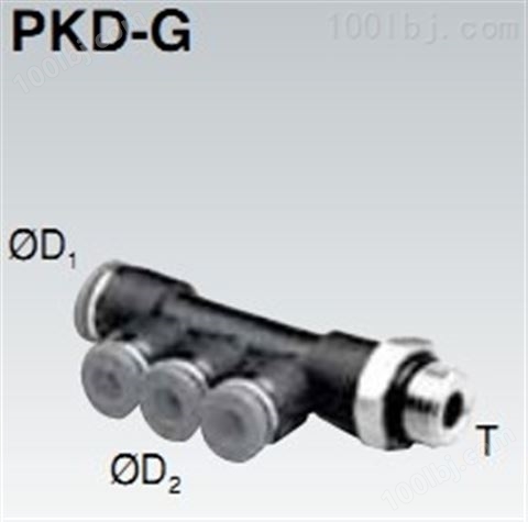快插式气动管接头 PKD-G